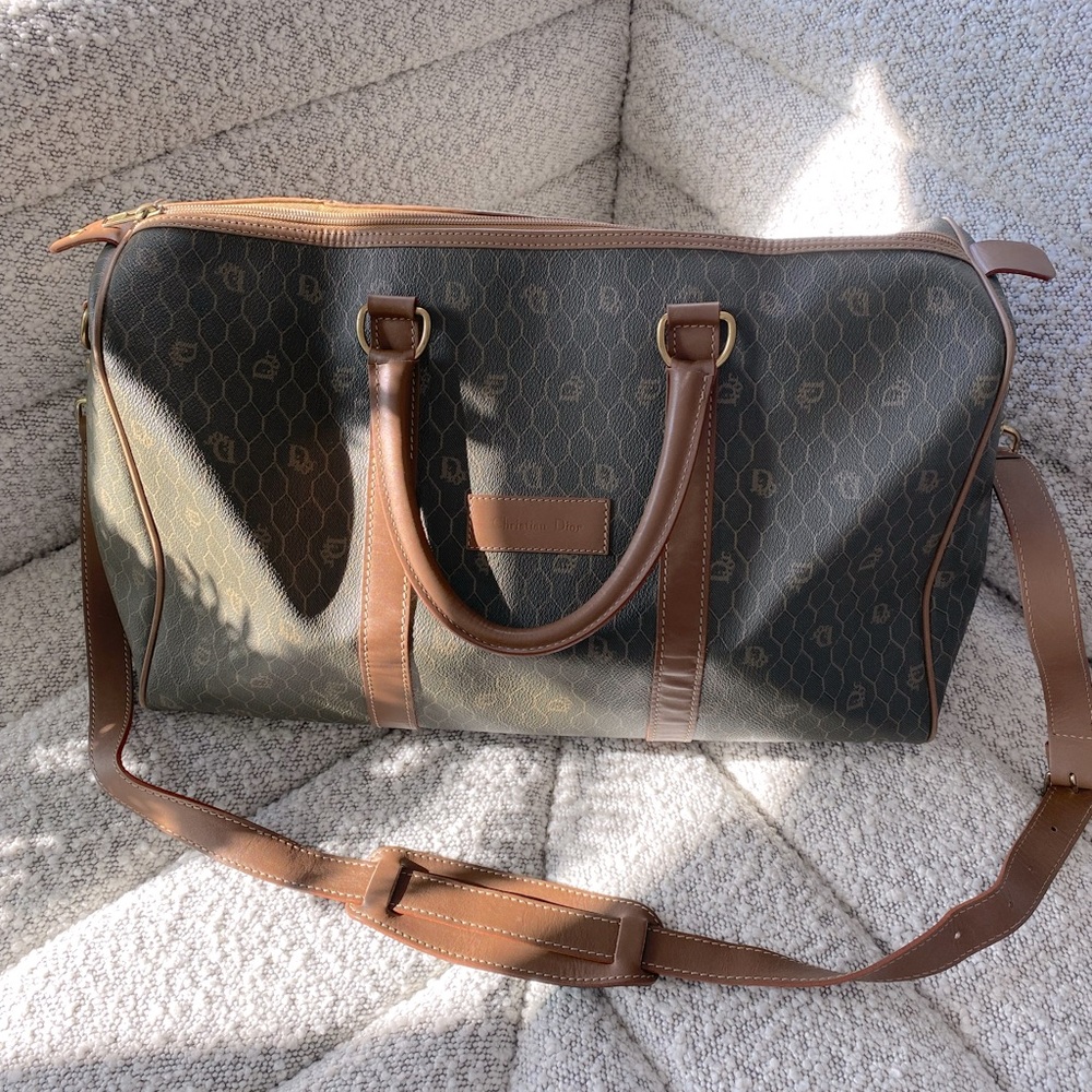 *SALE* Christian Dior Vintage Honeycomb Travel Bag